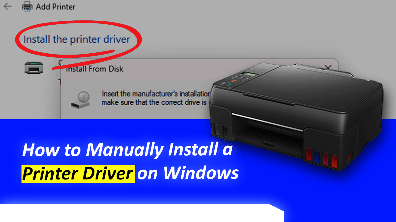 Manually Install Printer Driver