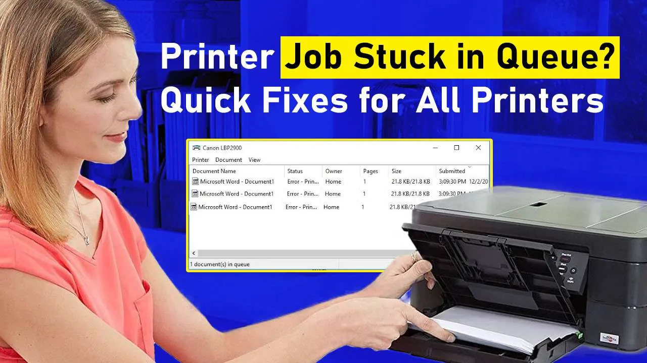 Printer Job Stuck in Queue