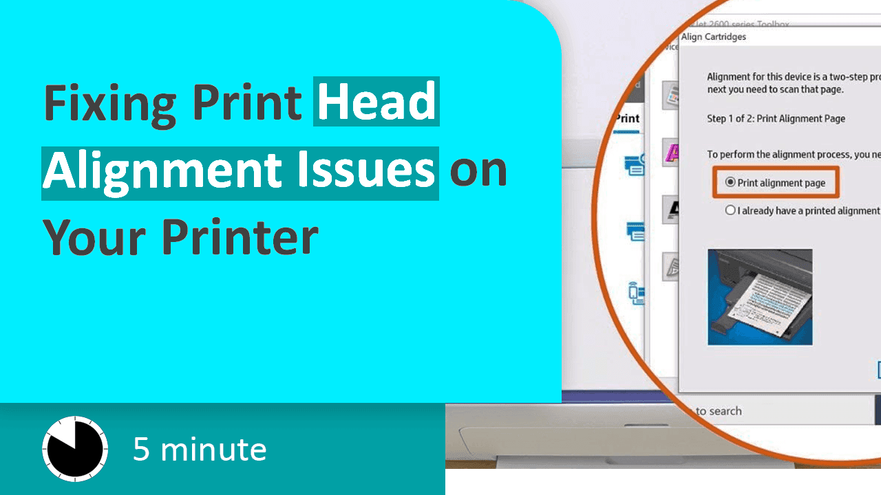 Printer Print Head Alignment Issue