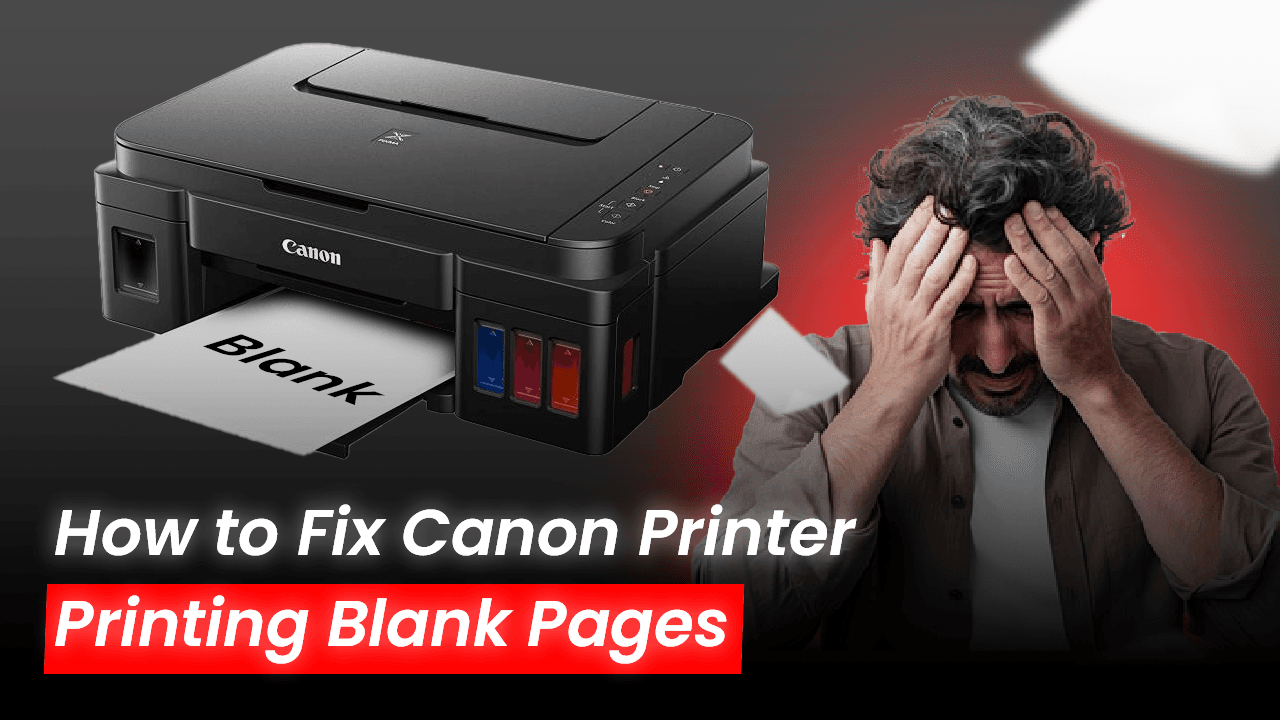 Canon printer printing blank pages