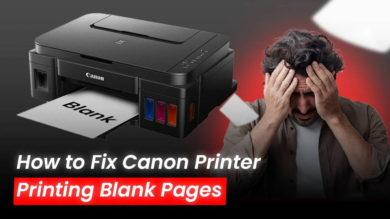 Canon printer printing blank pages