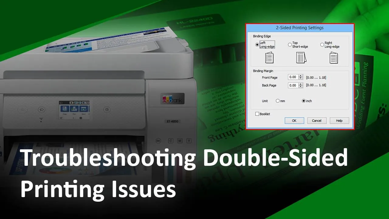 Common Printer Error Codes Double-Sided Printing Issues