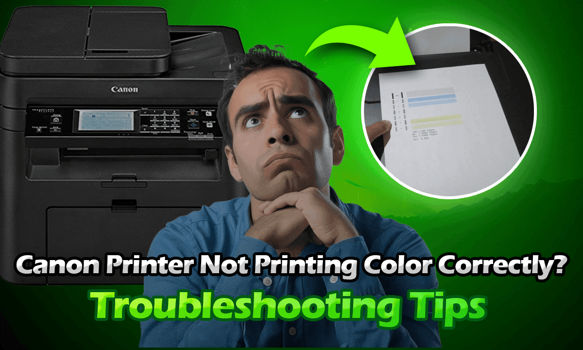 canon printer not printing color correctly