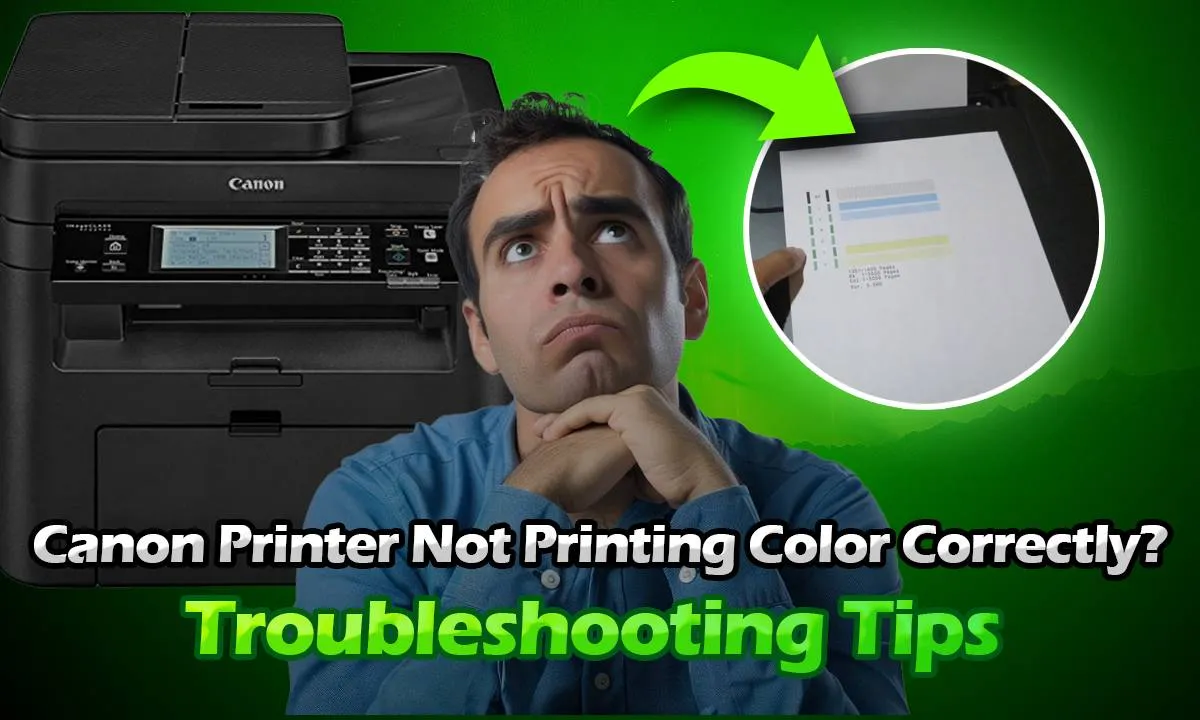 canon printer not printing color correctly