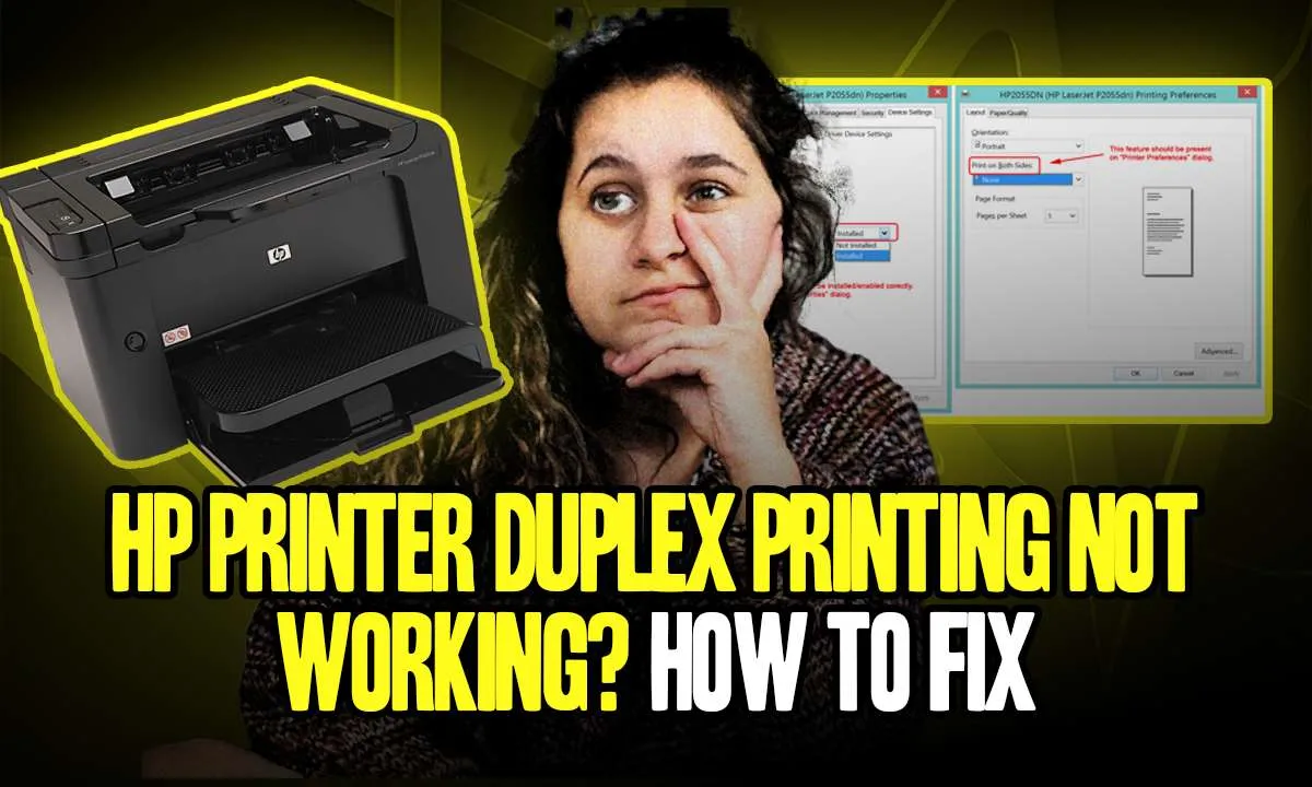 HP Printer Duplex Printing Not Working