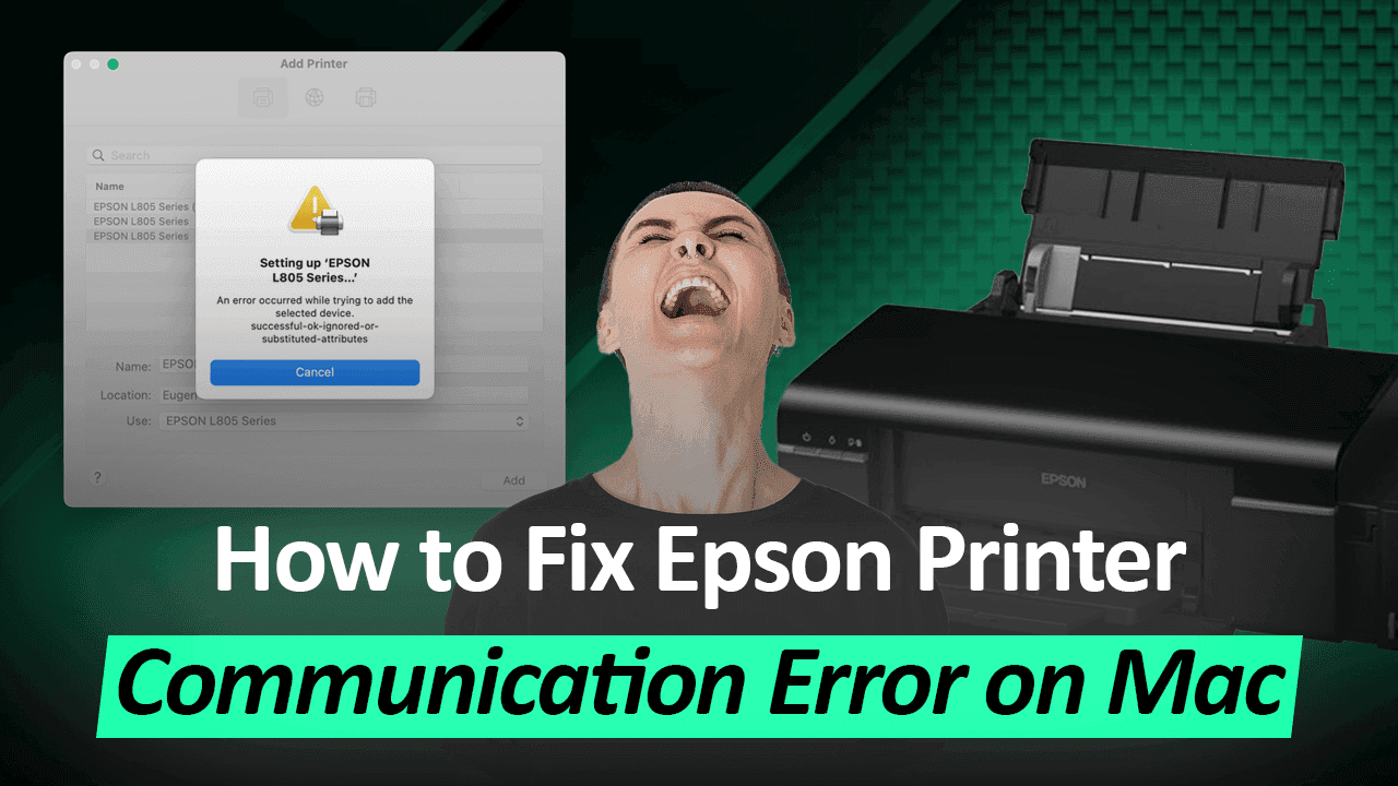 epson printer communication error mac