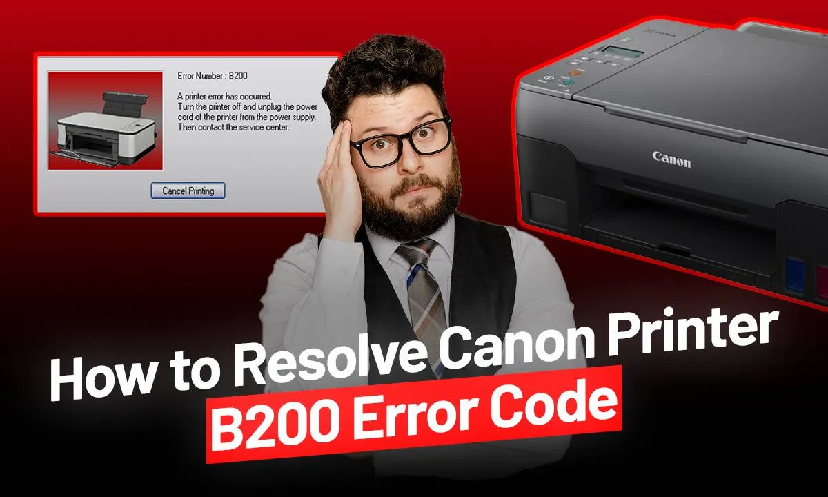 canon printer b200 error