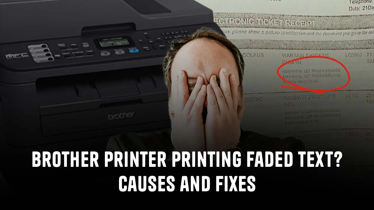 Brother Printer Printing Faded Text