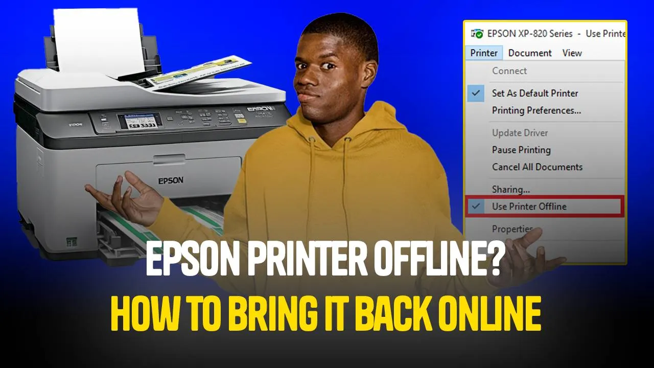 epson printer offline