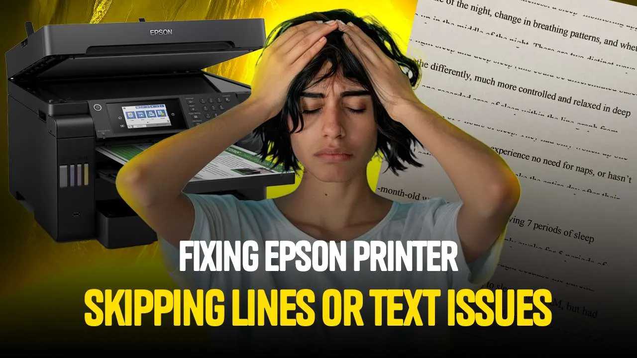 epson printer skipping lines