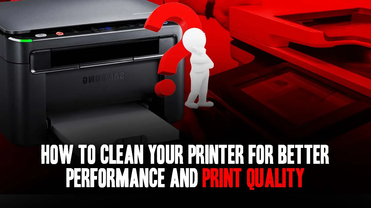 how to clean printer