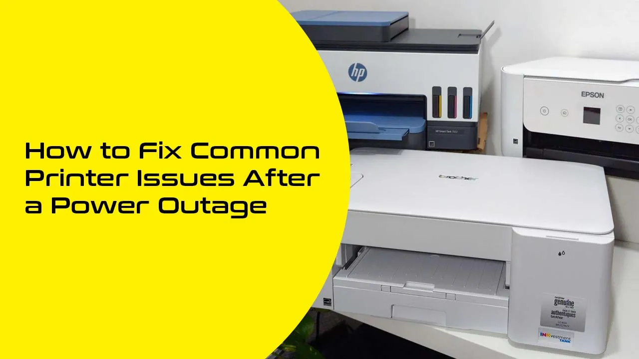 common printer issues after a power outage