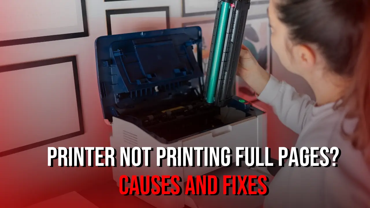 Printer Not Printing Full Pages