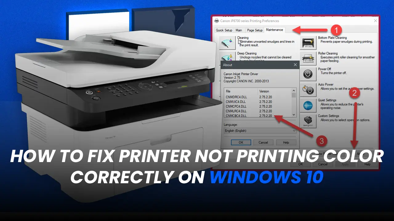 Printer Not Printing Color Correctly on Windows 10