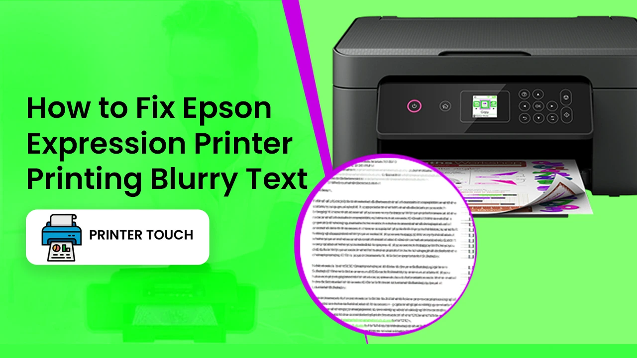 Epson Expression blurry text